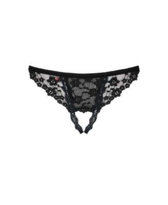 Letica String ouvert - Noir
